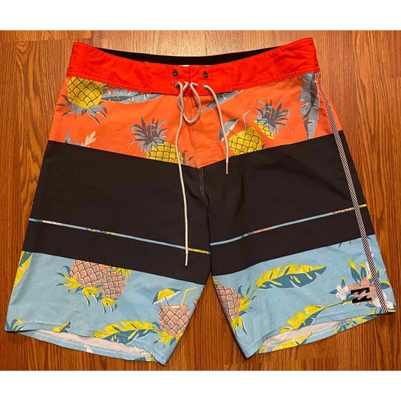 Billabong Platinum X Performance Recycler Board Shorts Mens 34 10" Swim Trunks - Picture 1 of 7